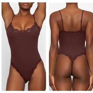 Skims Corded Lace Cami Bodysuit